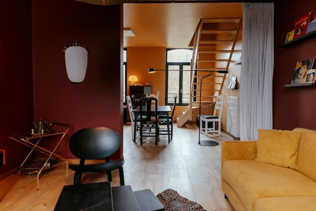 리에주 Le Retro Chic - Grand Duplex Pour 6 Dans Le Centre 아파트 외부 사진
